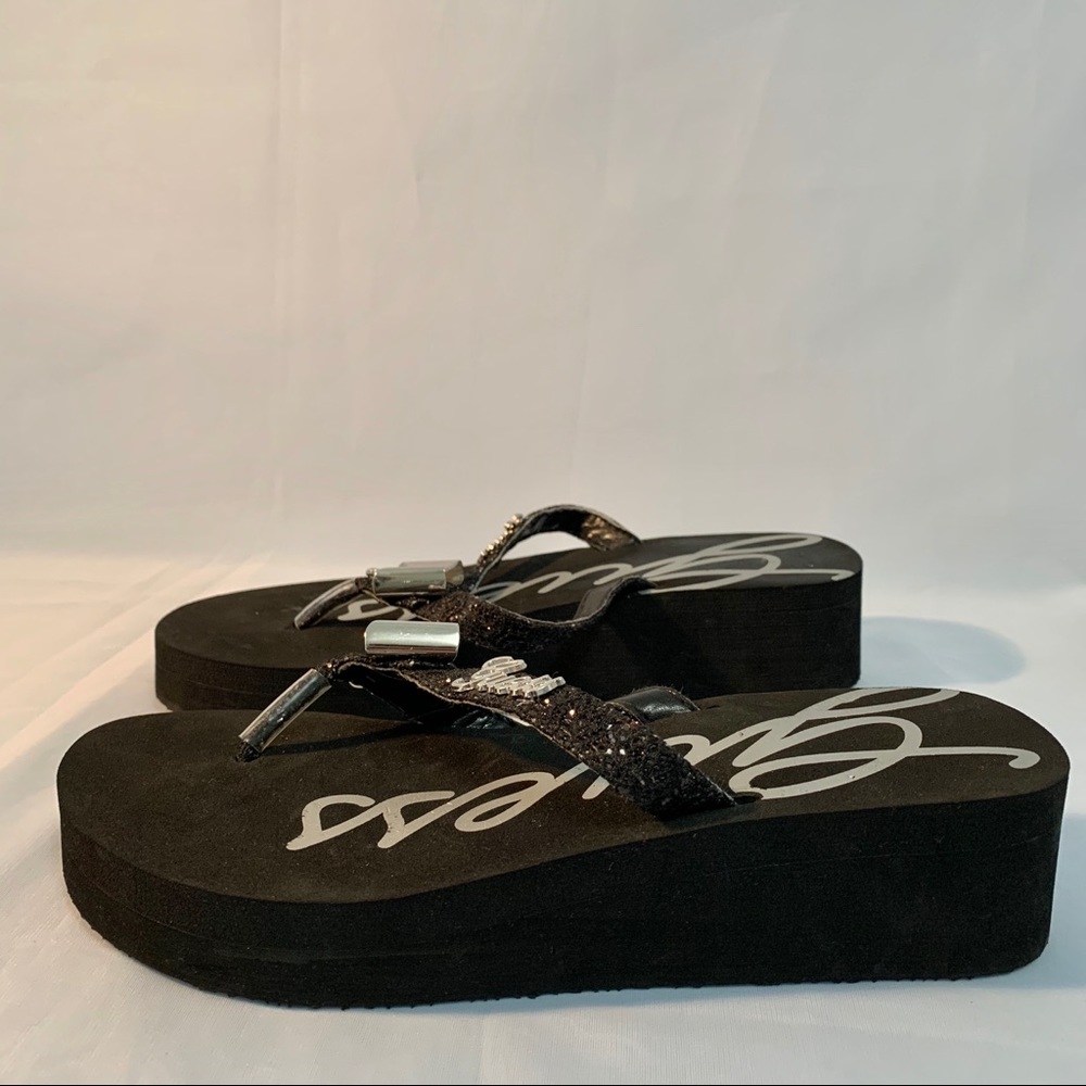 Chunky Platform Guess Sandals with charm